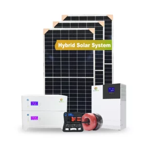 50KW Hybrid Solar System+Lithium LiFePo4 Battery + Inverter